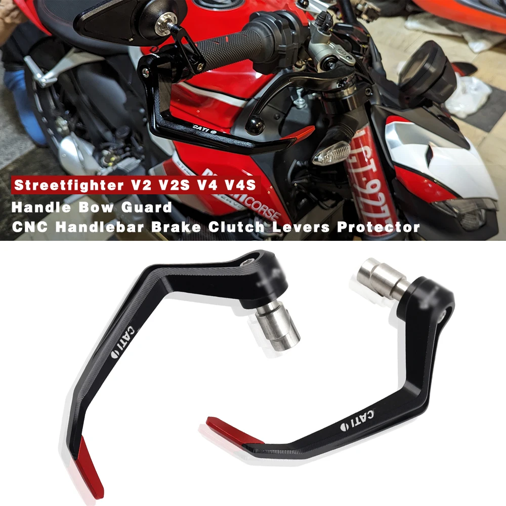 

CNC Handlebar Brake Clutch Levers Protector For DUCATI Streetfighter V2 V2S V4 V4S SuperSport 939 950 Diavel V4 Hypermotard 950