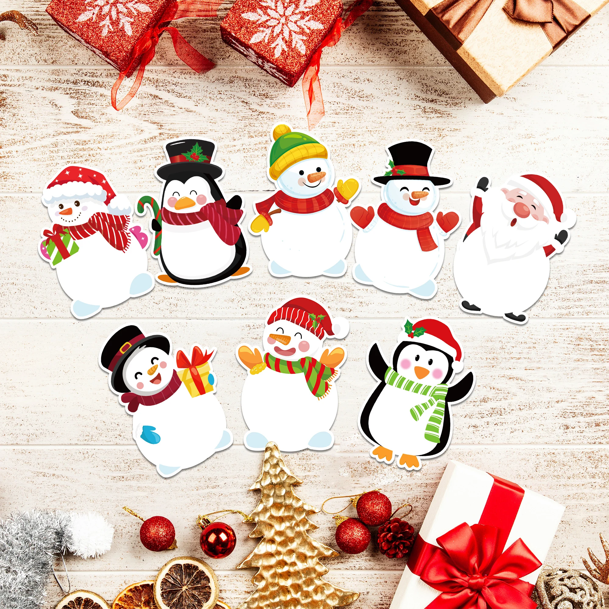 240 Seiten Weihnachts-Notizblöcke, Schneemann-förmiger Weihnachtsmann, Haftnotizen, Etikett, Notizblock, selbstklebendes Notizbuch für Weihnachten