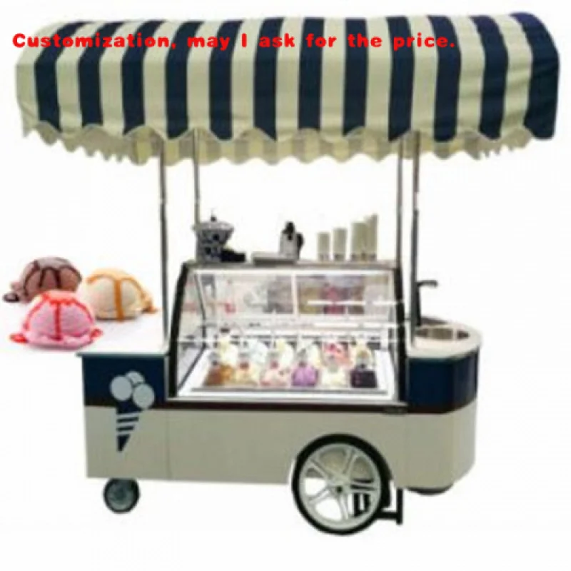 

custom.Automatic Bagged Mobile Snack Vending Cart Hand Push Tricycle Bike Food Shops Hotels Farms Cake Pizza Kitc