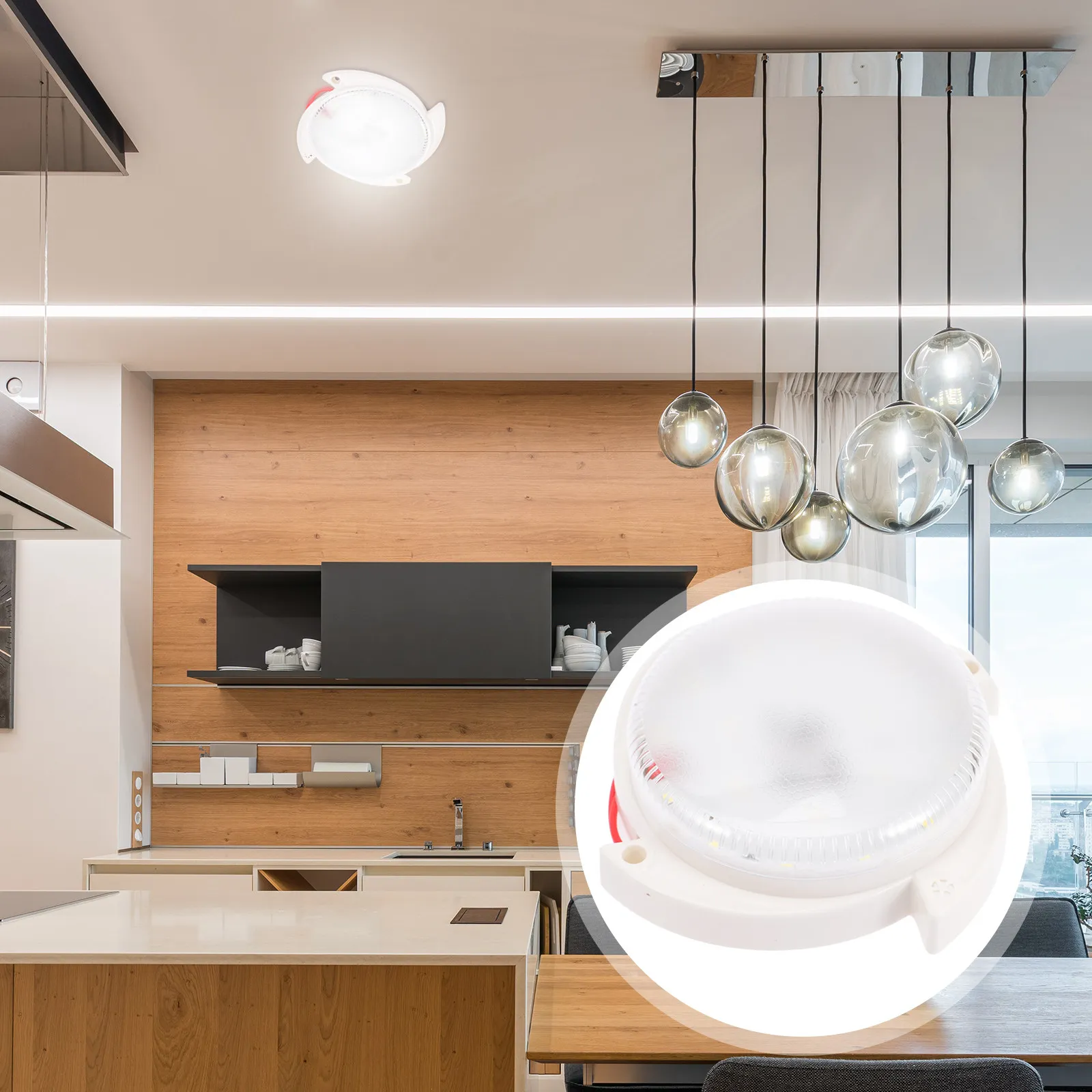 

Светодиодный потолочный светильник с датчиком звука, автоматический ночник для прихожей, лестницы, подвала, ванной комнаты, лампа с датчиком движения