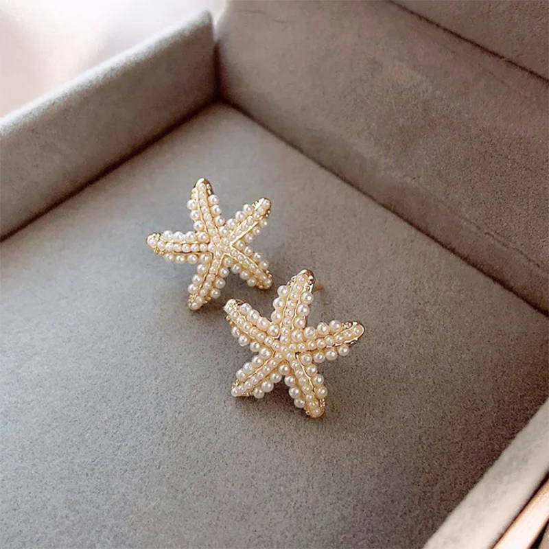 New Type Of Starfish Earrings For Sleeping Women\'s Temperament Exquisite Design Earrings Party Gifts Women\'s Fashion Jewelry