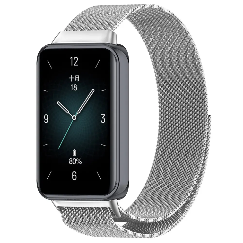 Metalowy pasek do zegarka dla Honor Band 9 Pasek do bransoletki Pasek Honor Band 9 Wymienne metalowe akcesoria do inteligentnych zegarków na nadgarstek