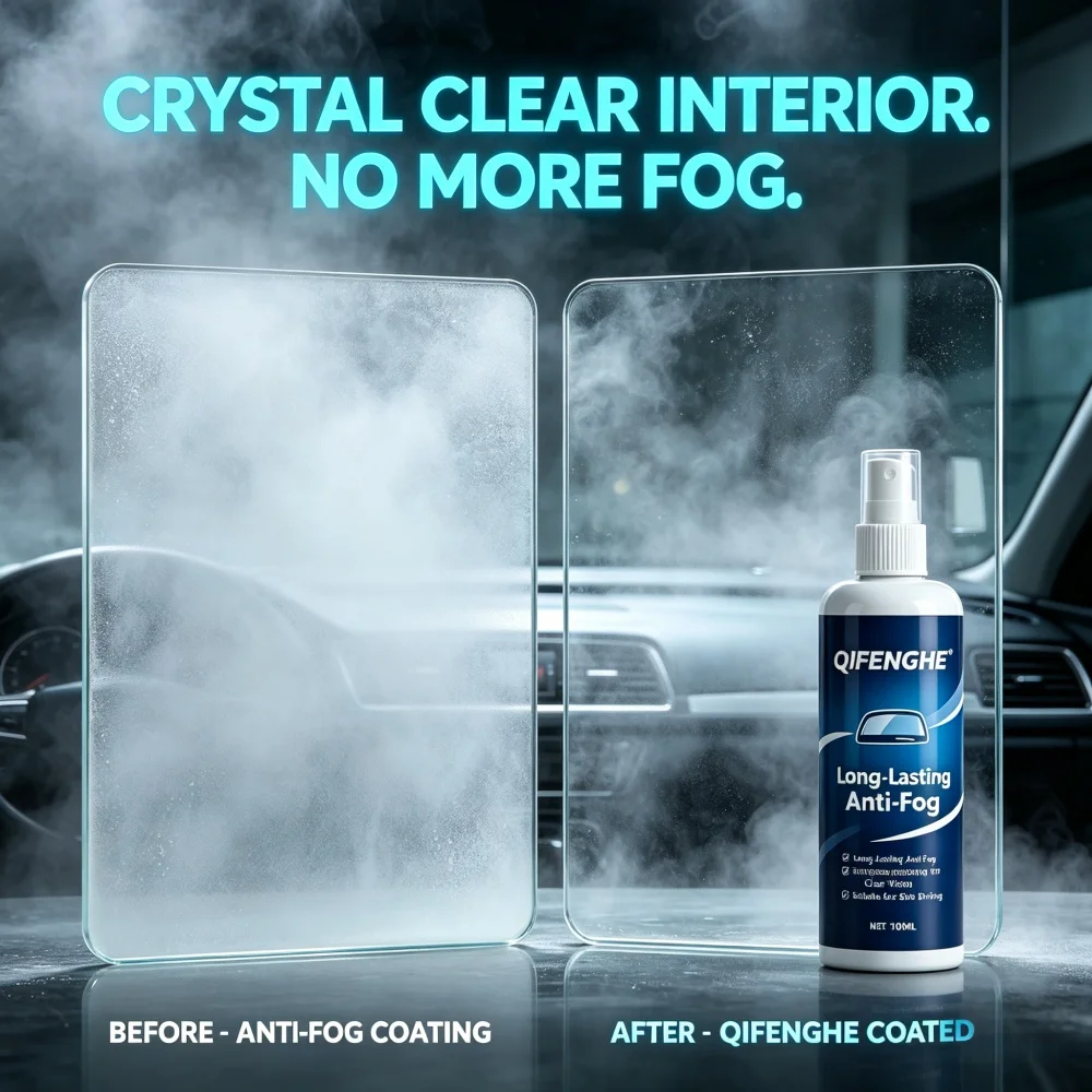 100ml Car Windshield Rain Repellent Spray, Anti-Fog & Rainproof Coating, Improve Visibility in Rainy Days