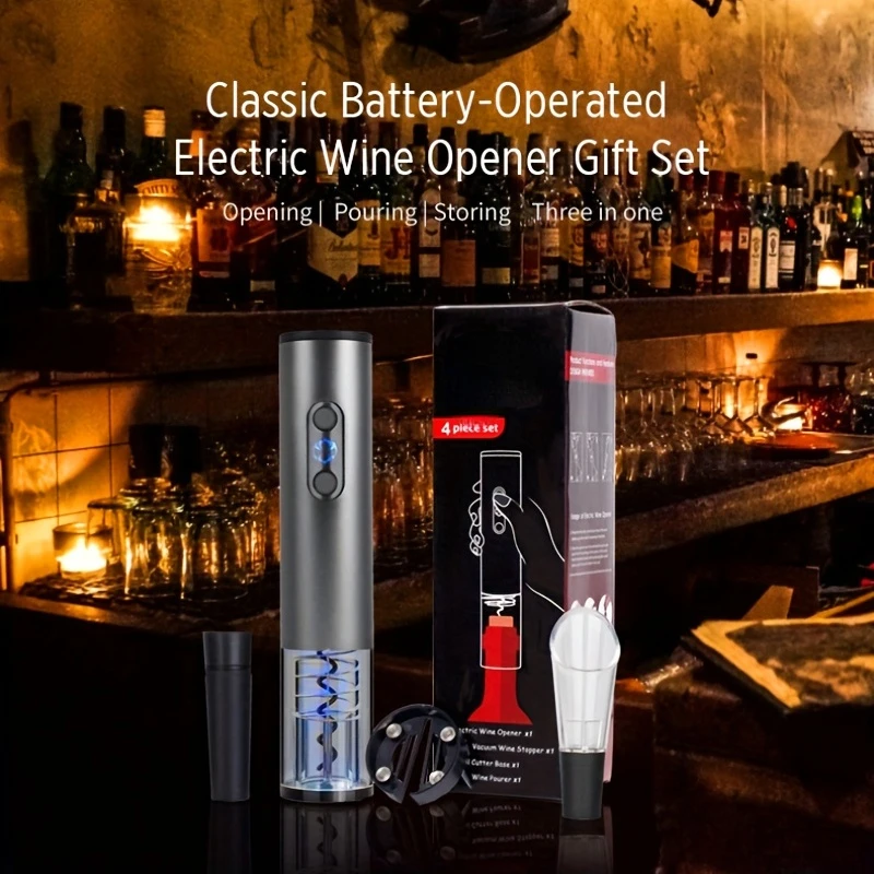 ワイン栓抜きセット,ホイルカッター,エアレーター,真空保存機,簡単に開けてお気に入りのアイテムを保存