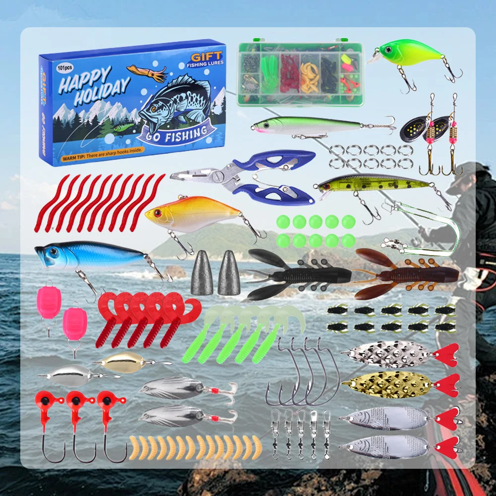 

Christmas Countdown Fish Tackle Set Fishing Lure Advent Calendar 2024 For Adult Men Teen Boys Gift for Christmas Husband Friend