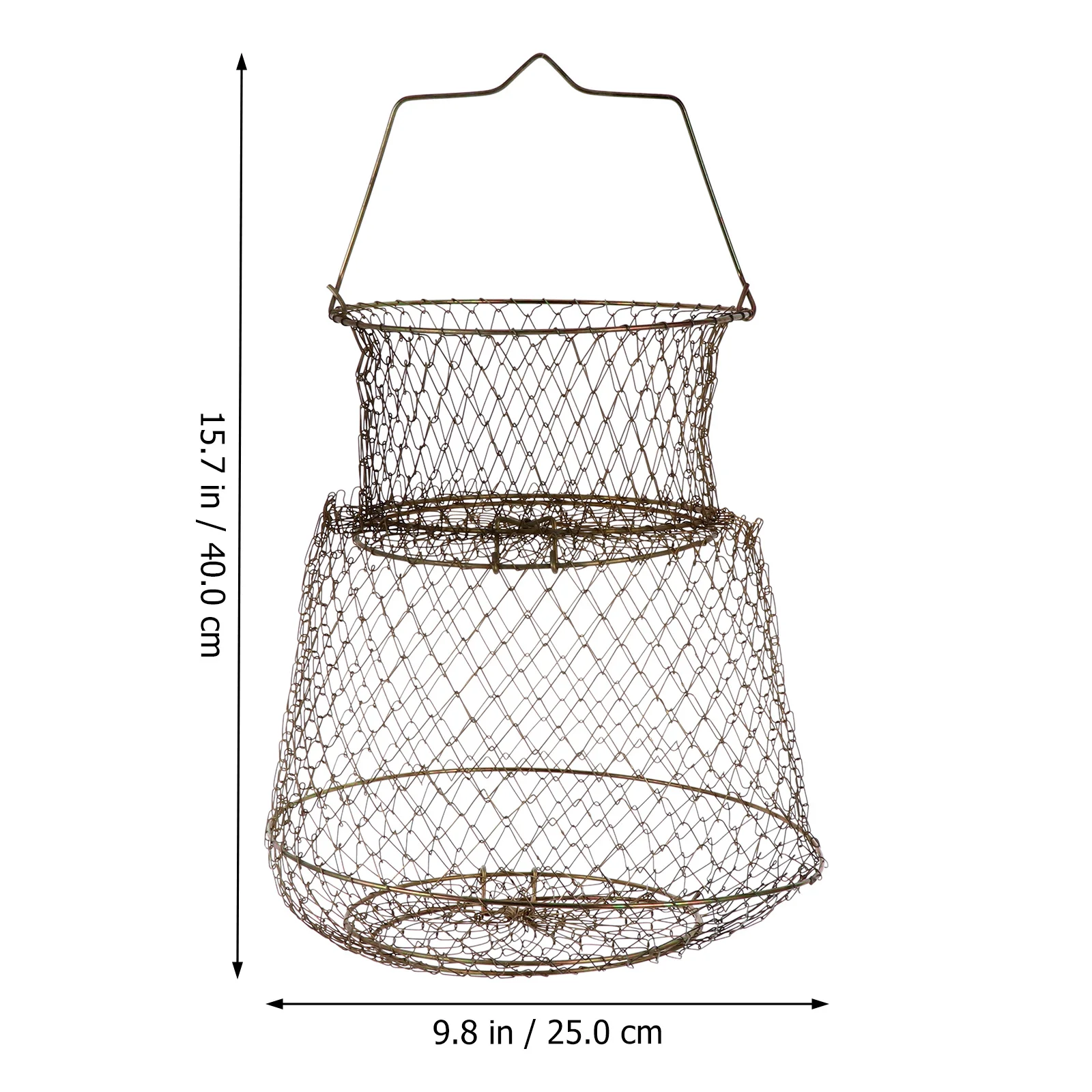 

Sturdy Retractable Fishing Net Steel Wire Cage Foldable Tool for Catching Fish Shrimp Crabs Lobsters Fishing Trap Net