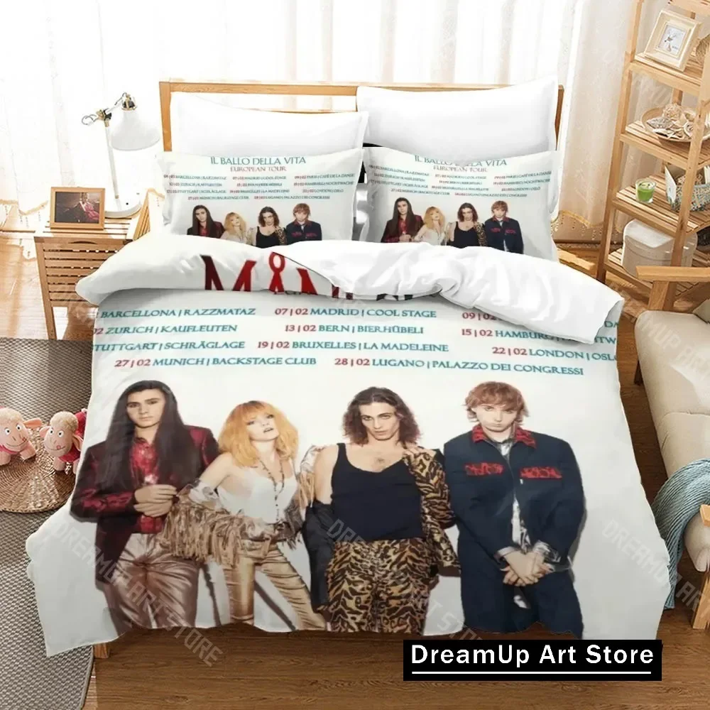 3D Print Maneskin Bedding Set Boys Girls Twin Queen King Size Duvet Cover Pillowcase Bed boys Adult Home Textileextile