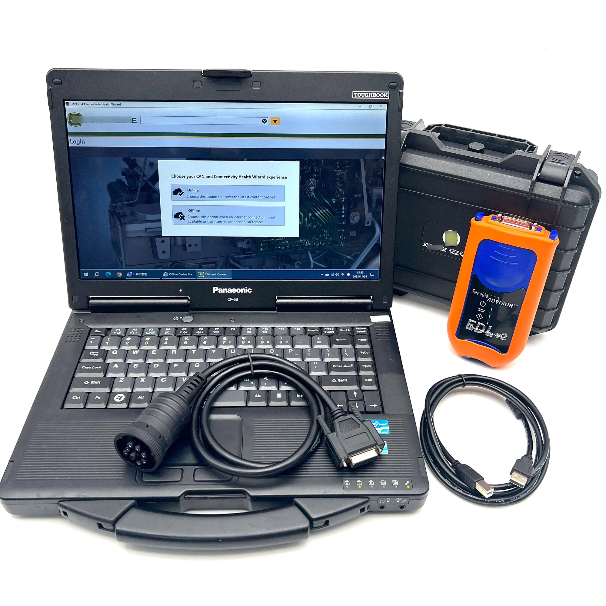 for EDL V2 Advisor 5.3 - Tractor, Heavy Truck & Construction Equipment Diagnostic Tool