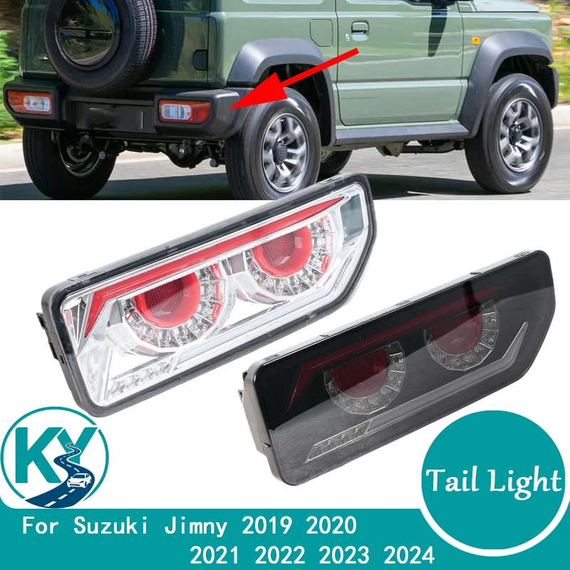 LED Tail Light For Suzuki Jimny 2019 2020 2021 2022 2023 2024 Rear Bumper Tail Lamp Brake Reverse Turn Signal Car Accessories