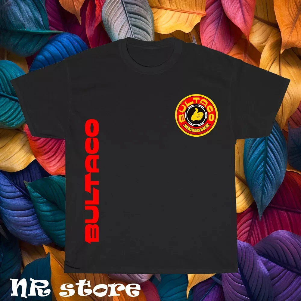 

2024 Bultaco Cemoto Spain Motorcycle Men's Black T-Shirt Size S-3XL Sports Tops Breathable Comfortable Streetwear Cool Tee