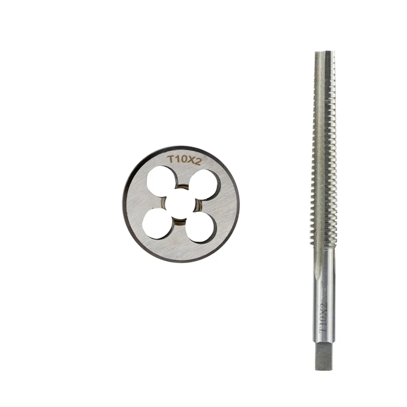 1 Set Right hand Trapezoidal Tap and Die set TR 8 10 12 14 16 18 20 22 24 X1.5 X2 X3 X4 Thread Screw TR Taps Threading Round die