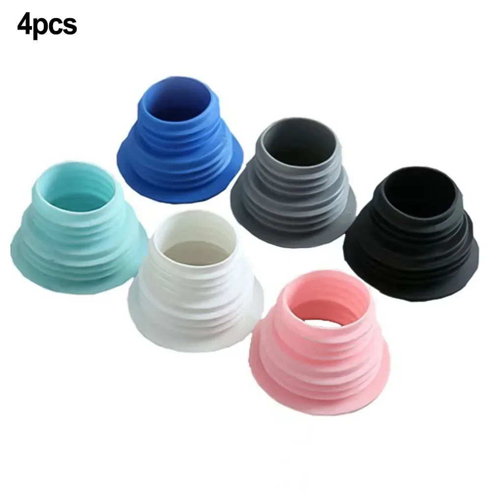 4PCS Drain Pipe Hose Silicone Plug Sewer Seal Ring Washing Machine  Anti-odor Telescopic Sewer Pipe Accessories