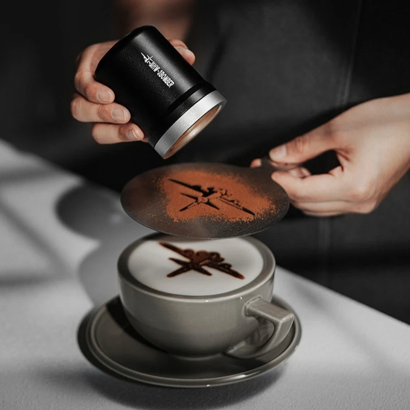 Mhw-3bomber Shark Aluminum Alloy Coffee Powder Shaker 3-In-1 Replaceable Mesh Magnetic Lid Barista Baking Espresso Tool Kitchen - view 4
