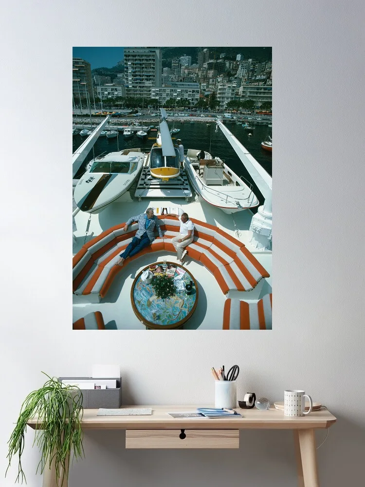 Slim Aarons - Von Oswald House, Austria, Print Art Canvas Poster, For Living Room Decor, Home Wall Picture