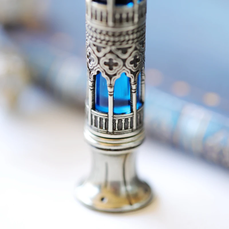 European classical Bortoletti handmade Venice glazed copper fire lacquer handle seal gift box