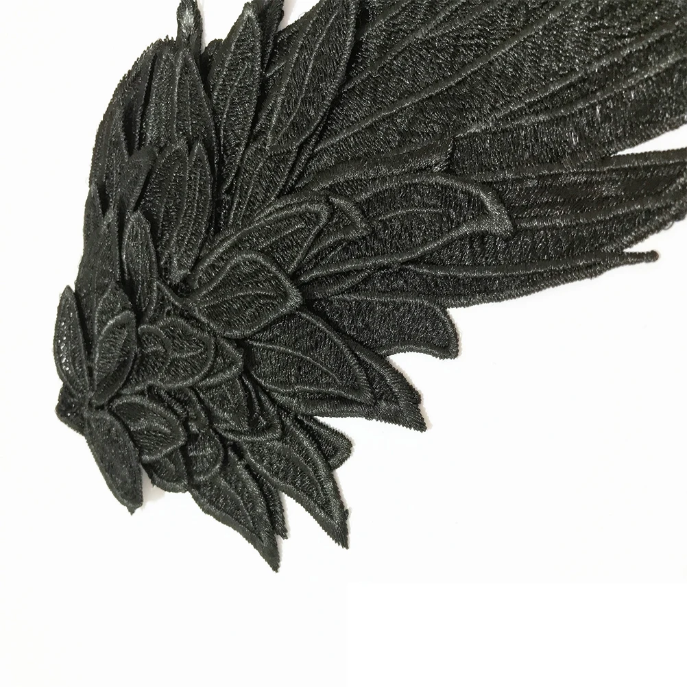 

Water Soluble Embroidered Angel Wing Cloth Patches Durable Sew Decor Halloween Party Stage Performance Costume