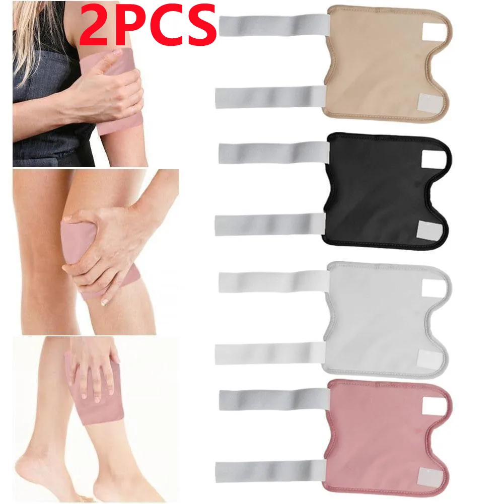 2pcs Castor Oil Pack Wrap Leg and Joint Knee Castor Oil Packs Liver Detox Reusable Castor Oil Pack Kit Strap Improve Circulation