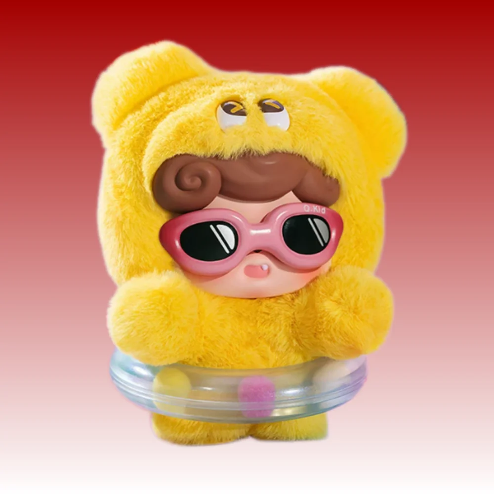 Q طفل العاطفي شعر وحوش أفخم صندوق أعمى جميل دمية من الفينيل لعبة قلادة Kawaii حلية دمية اليدوية صندوق غامض هدية