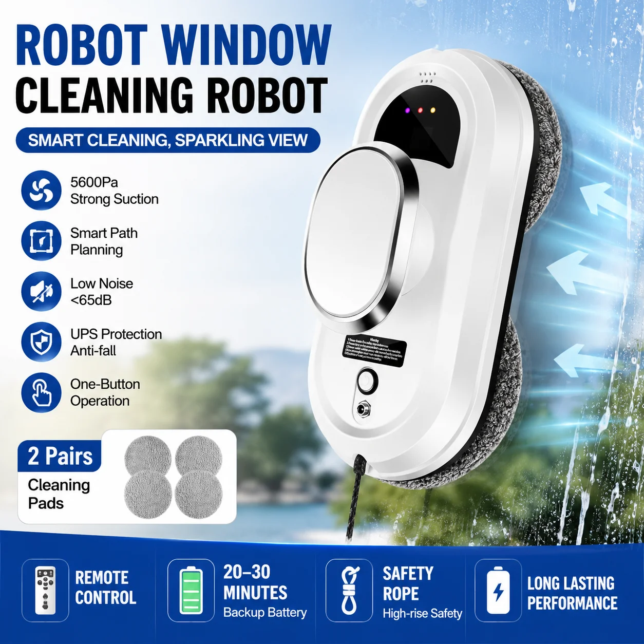 aliexpress.lv Logu tīrīšanas robots