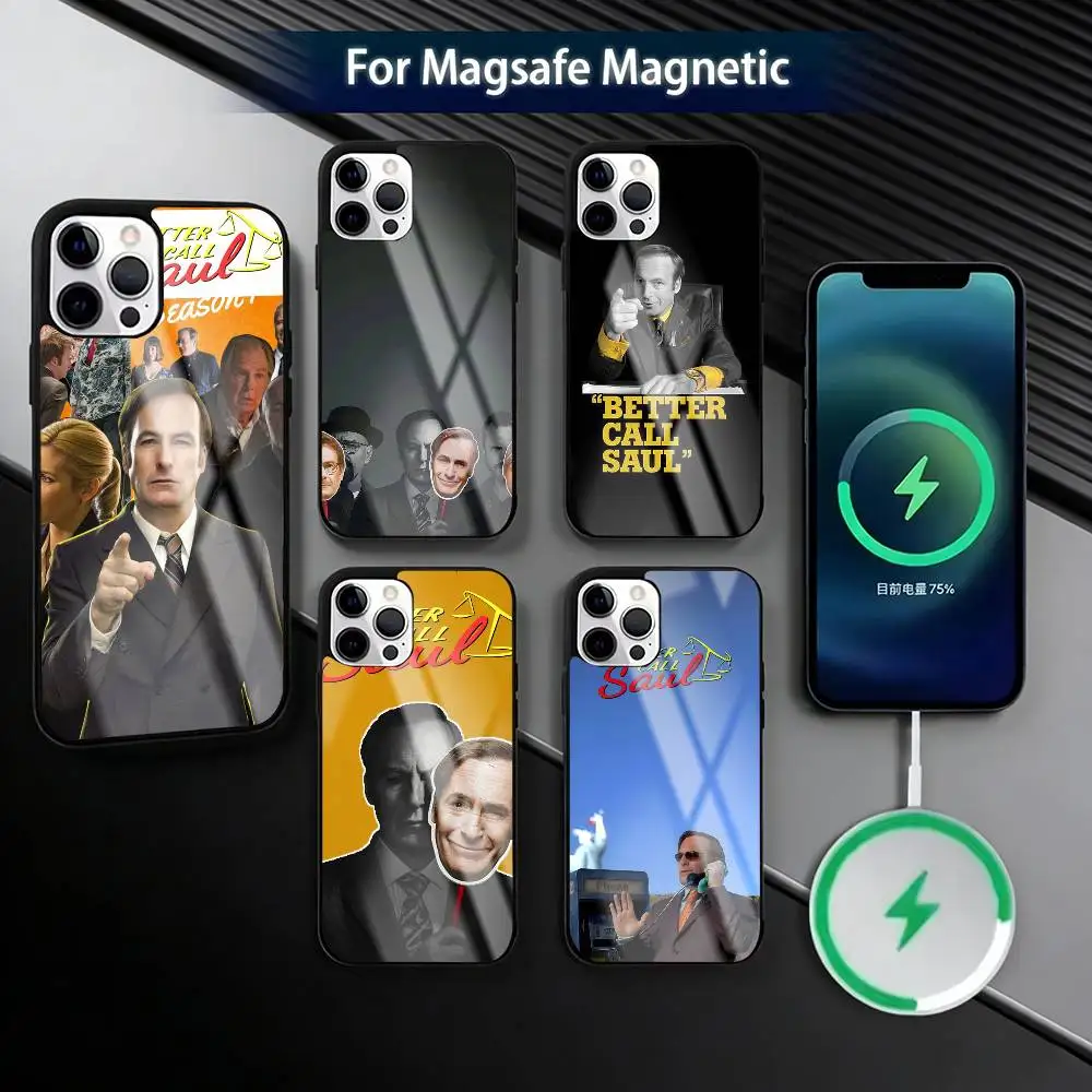 

B-Better Call S-Saul Phone Case For iPhone17,16,15,14,13,12,11 Plus,Pro Magnetic For Magsafe Wireless Charging