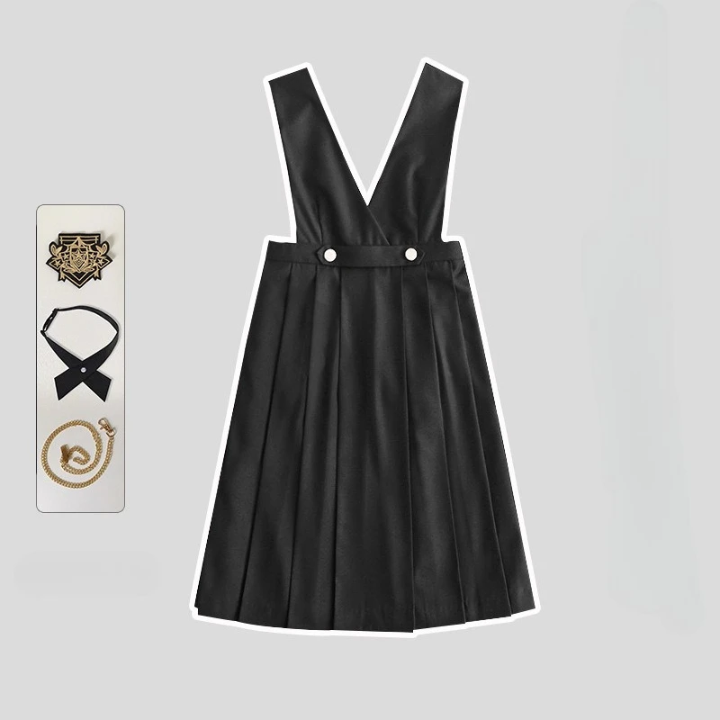 Vielseitiger und süßer Schuluniformrock JK Uniform Basic Frühling Echtes langes Kleid Plissee-Anzug im japanischen Stil im College-Stil