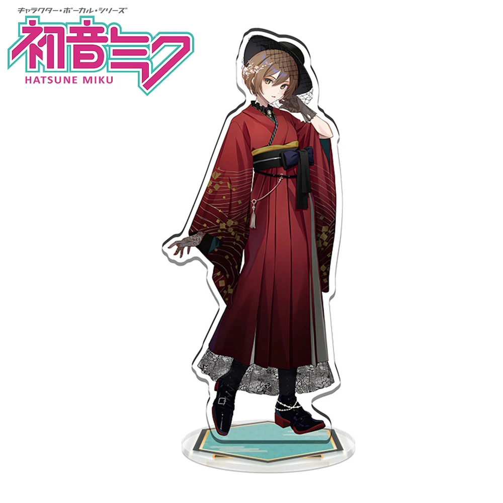 1PCS Hatsune Miku Kagamine Len Stand Model Plate Desk Decor Standing Sign Game Fans Gift Room Desk Decoration 15CM