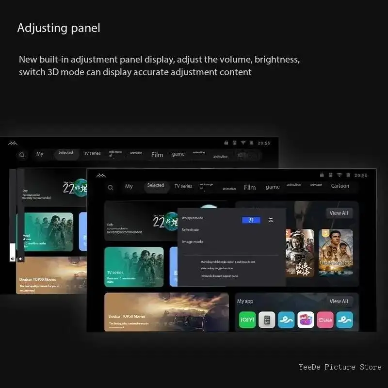نظارات Rayneo Air 2S الذكية AR الأصلية 201 بوصة مايكرو OLED 5000nits AR نظارات ثلاثية الأبعاد HD سينما خاصة آيفون 15/16 #4