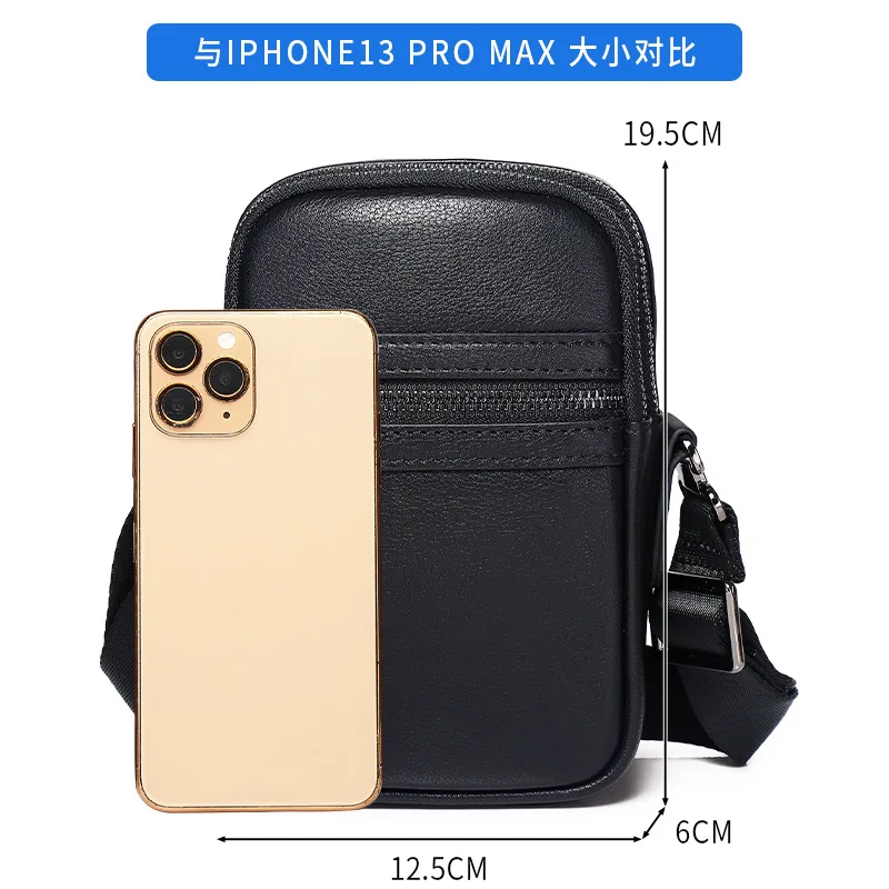 Top Layer Cowhide Lightweight Genuine Messenger Luxury Leather Briefcases Men High-end Large Capacity Men's Shoulder Crossbody