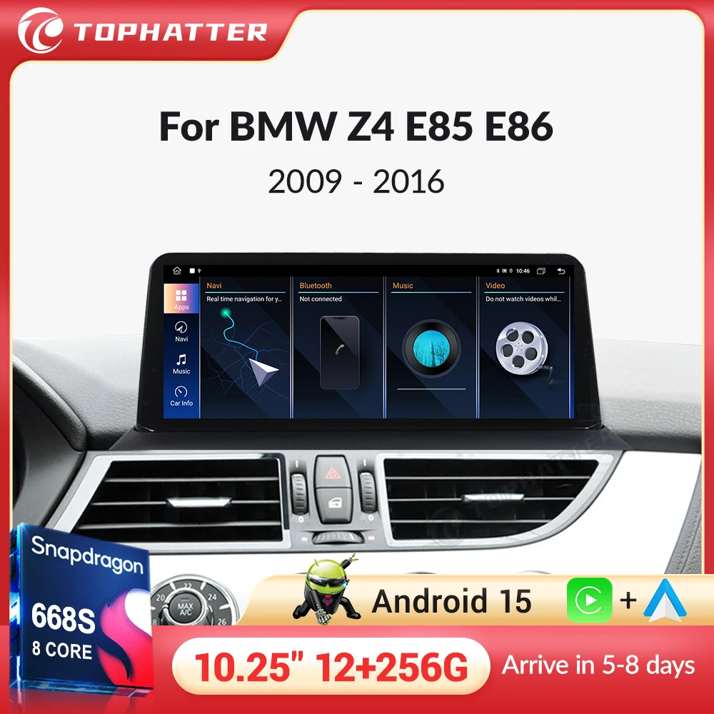 

NEW ID8 10.25'' Android Wireless CarPlay AUTO For BMW Z4 E85 E86 CCC Car Multimedia Video Players Snapdragon680 Head Unit Screen