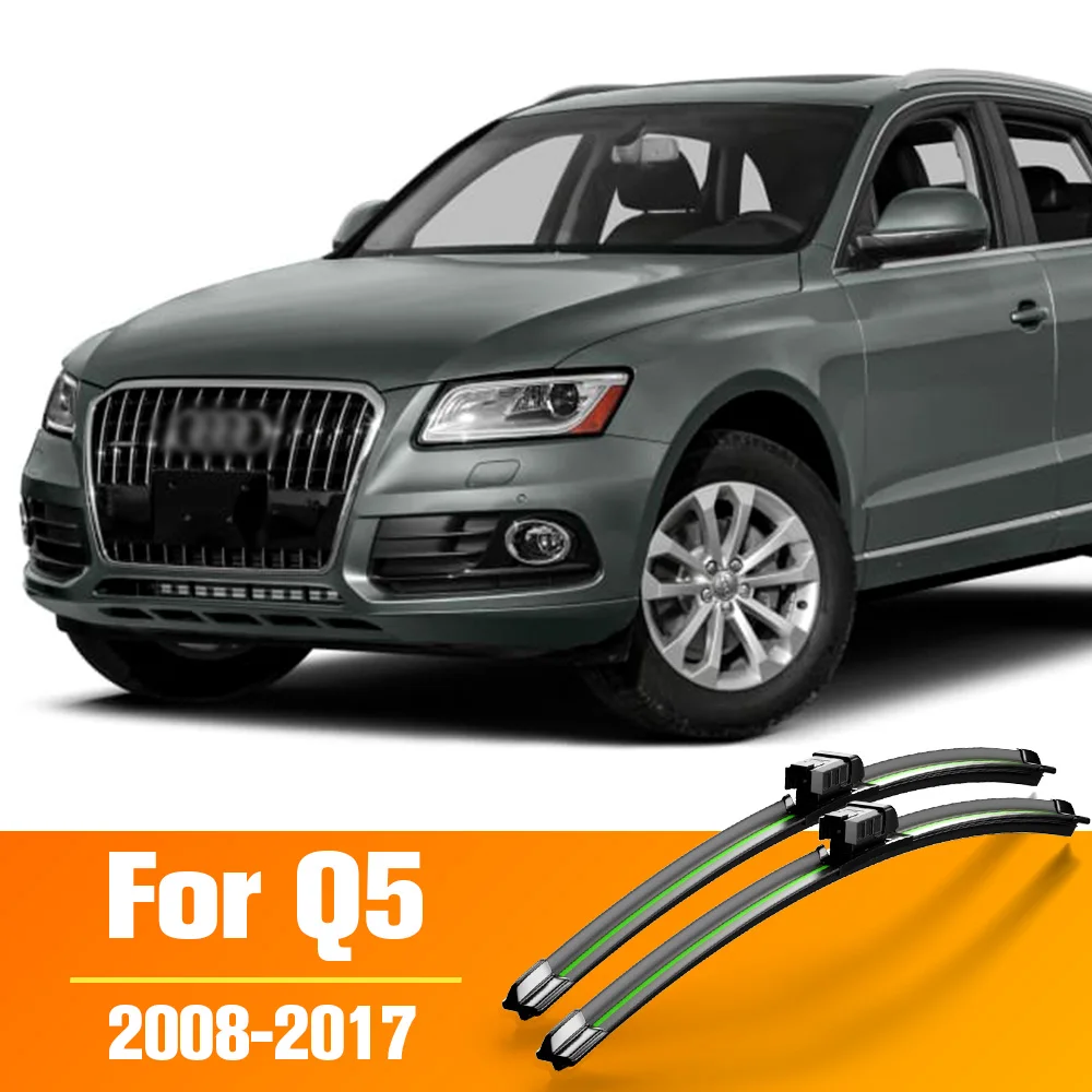 Wiper Front Wiper Blades For Audi Q5 2008-2017 2009 2010 2011 2012 2013 2014 Windshield Windscreen Window 24\