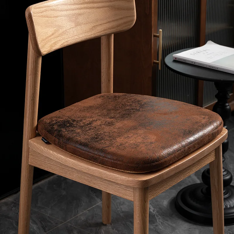 High-grade Retro Dining Chair Cushion Classic Style Chair Seat Cushion Memory Foam Non-slip Solid Wood Chair Seat Pad