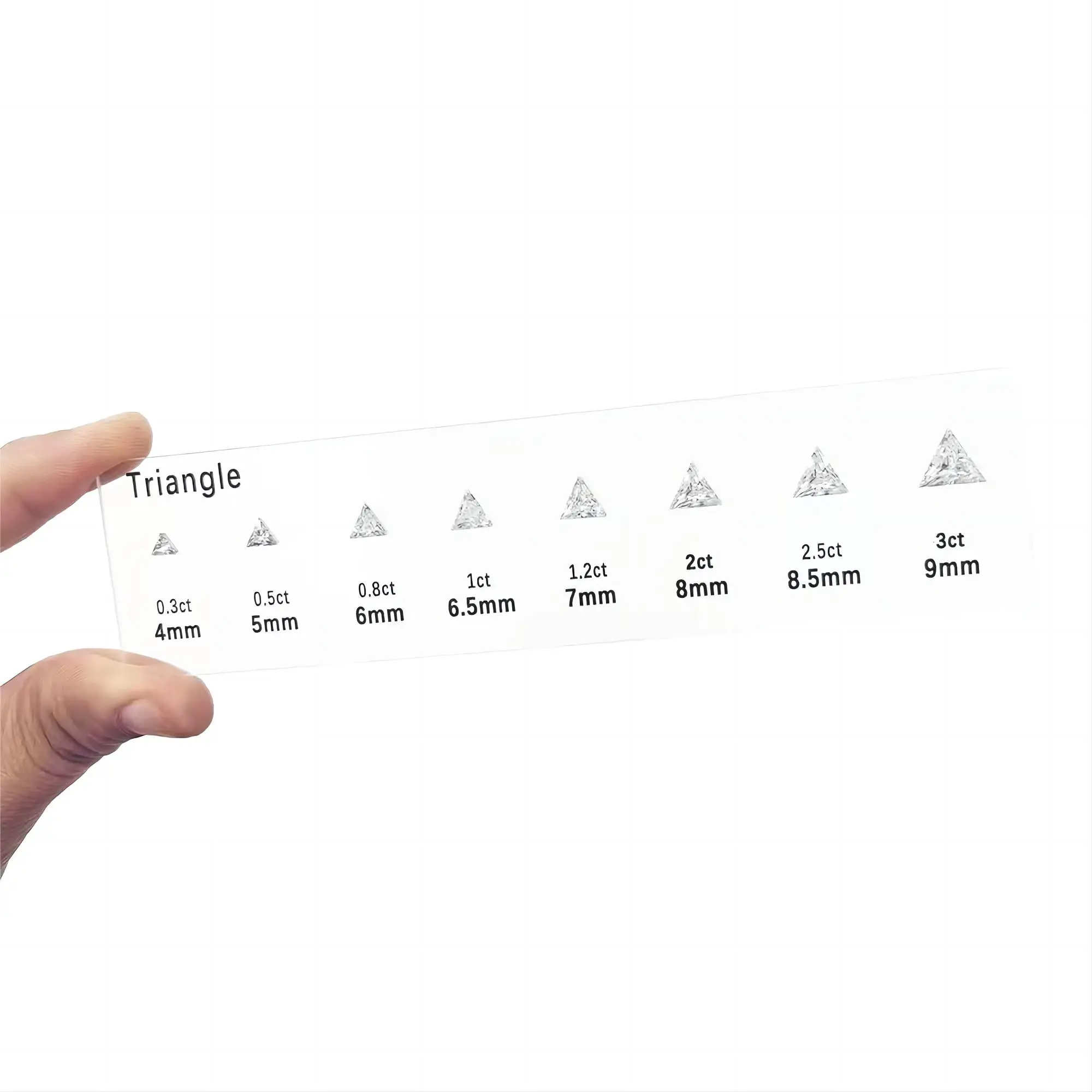 Diamant Händler Werkzeuge Ringgröße Referenz Edelstein Diagramm Zirkonia Karat Schneiden Master Set Probe für kunden spezifischen Schmuck