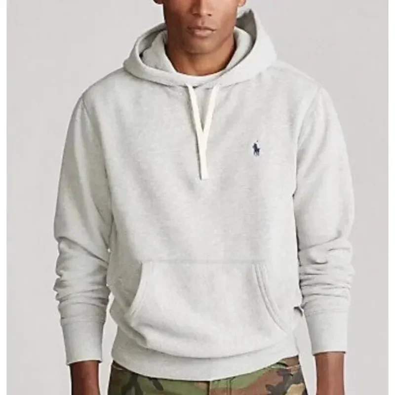 Alta calidad marca de lujo otoño clásico Ralph Lauren bordado hombres deporte Sudadera con capucha cálido manga larga abrigo de moda para hombres