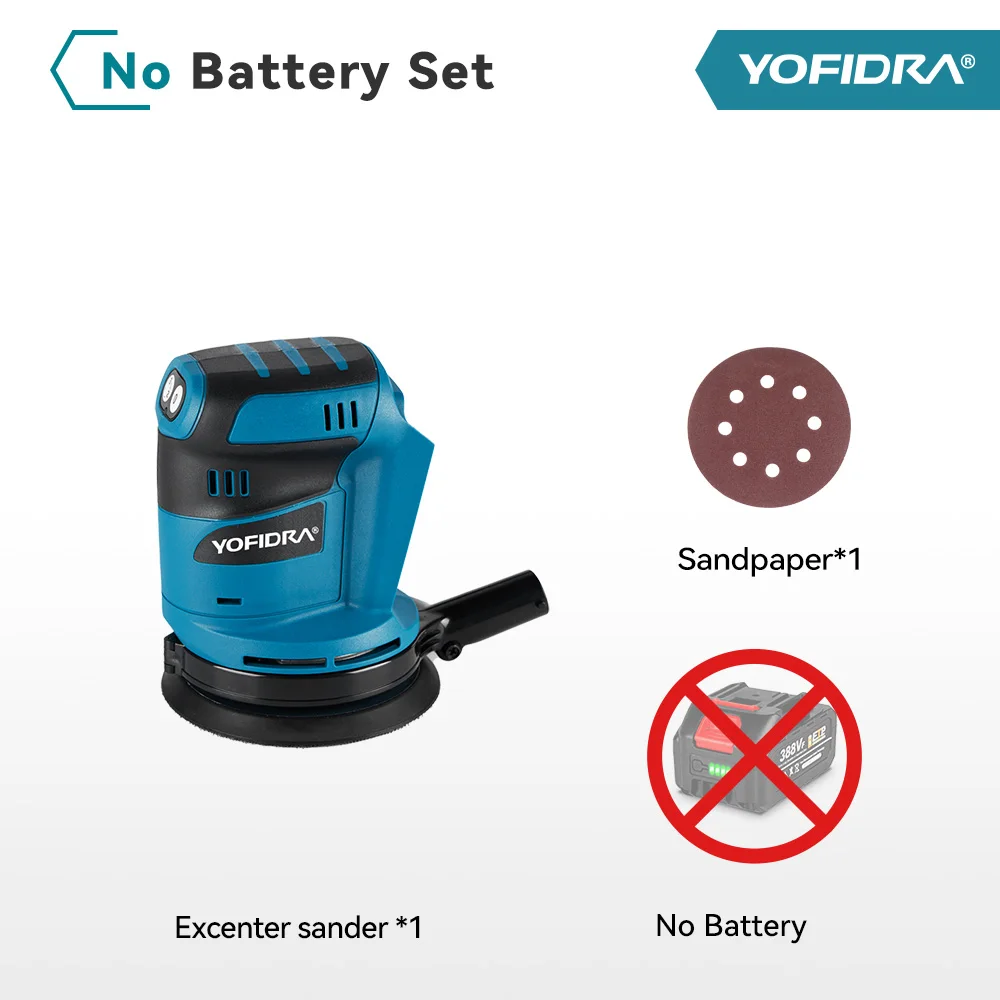 5 Zoll elektrische Schleifmaschine Polierer 3 Gänge Handheld wiederaufladbare Orbital Holz Metall Poliermaschine für Makita 18 V Batterie Pin