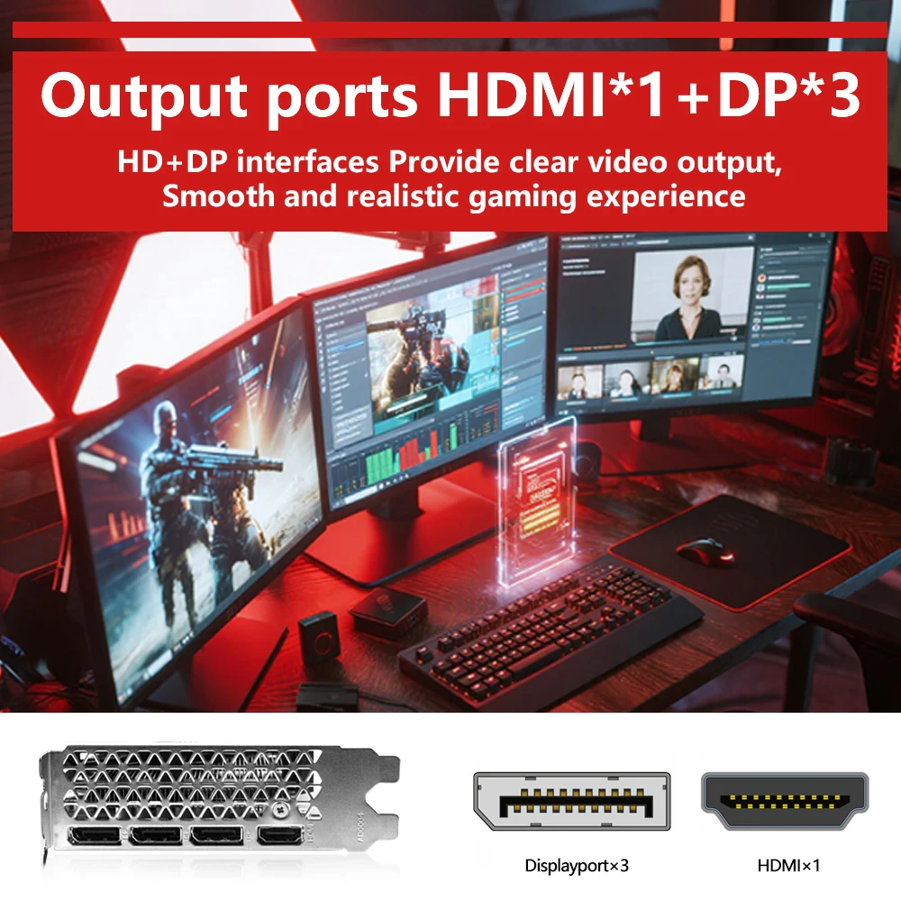 بطاقة فيديو AIBOMAN NVIDIA RTX3060 12GB GDDR6 192bit 3584SP مكون بطاقات فيديو الألعاب #5