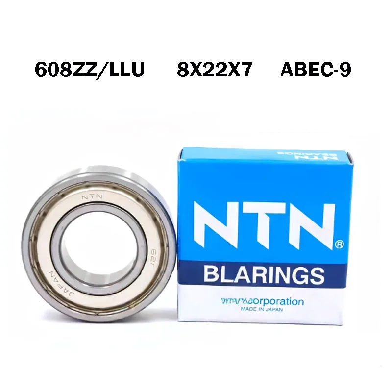 

10PCS Japan NTN Original 608Z Bearing ABEC-9 608ZZ 608LLU Ball Bearing 8x22x7 High Speed Deep Groove 608Z Ball bearings