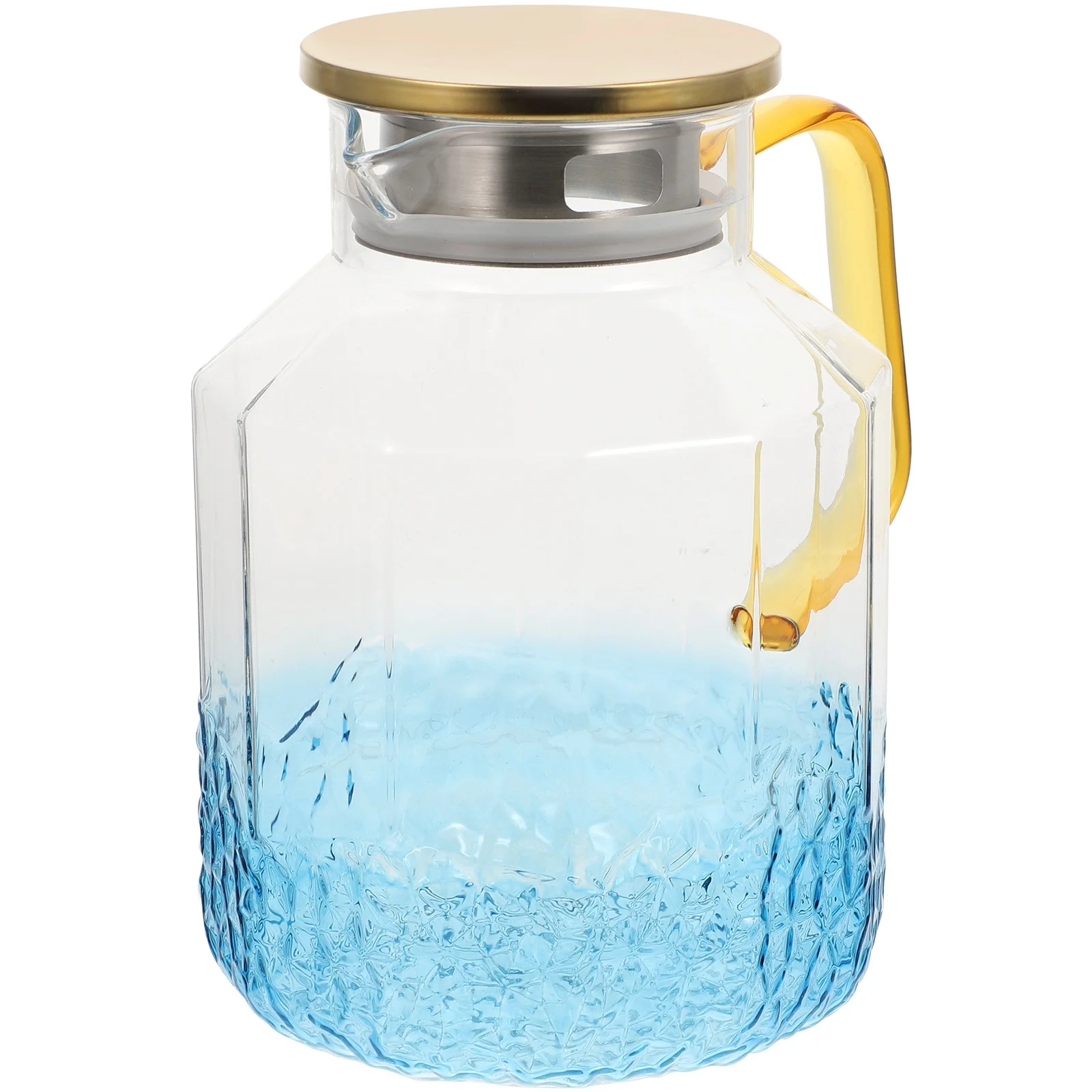 

Glass Water Pitcher 1800ml Clear Lid Spout Glass Teapot Juice Jug Iced Tea Maker Cooling Water Jar Juice Jug Iced Tea Maker