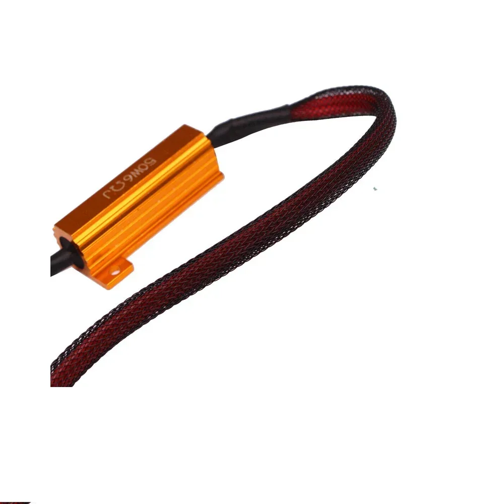 2PCS 9005 9006 H10 9145 LED Headlight Fog Canbus Decoder Error Free Warning Canceller Load Resistor 50W 6ohm
