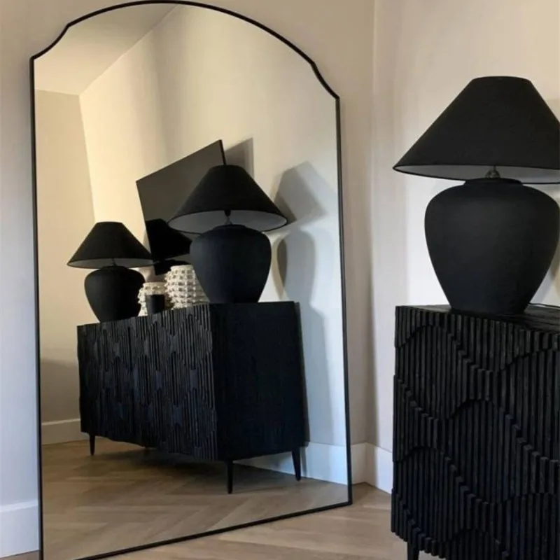 

Nordic Long Mirrors Full Body Aesthetic Apartment Design Standing Decorative Mirrors Princess Dekoracyjne Lustra Home Decor Item