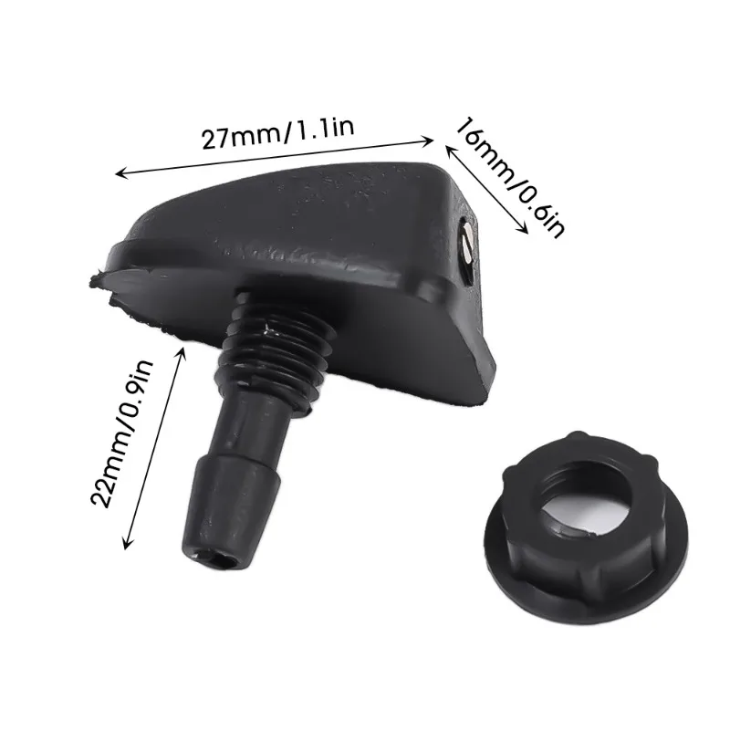 Car Front Windshield Wiper Nozzle 360°  Adjustable Wiper Spray Water Washer Universal Auto Nozzles Sprayer Adapter