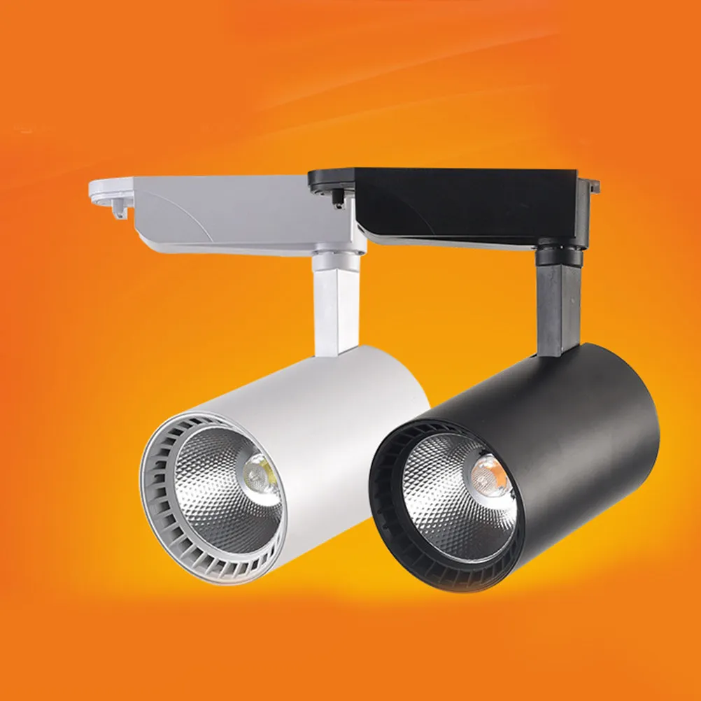 LED Track Light White Shell 20W Premium LED Chips Adjustable Accent Spotlight for Wall Art Showroom Lighting Showcase Lamp