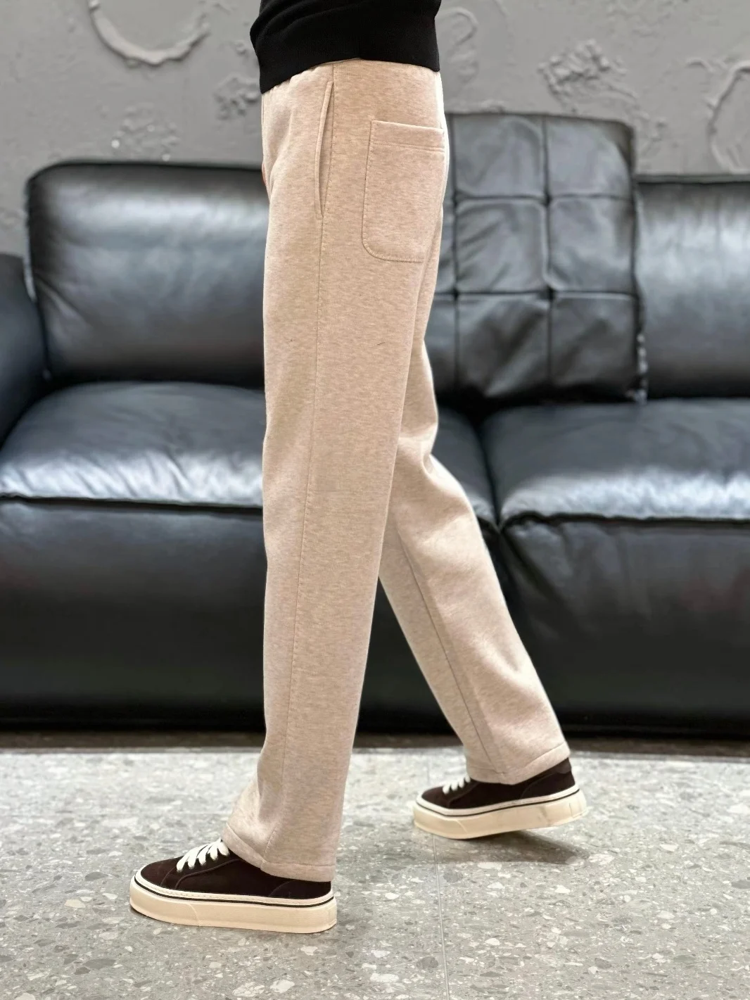 

Men's Straight Leg Casual Pants Autumn Winter New Sle Busin Comfortable Faion Versatile High-End Cool Urban Faion