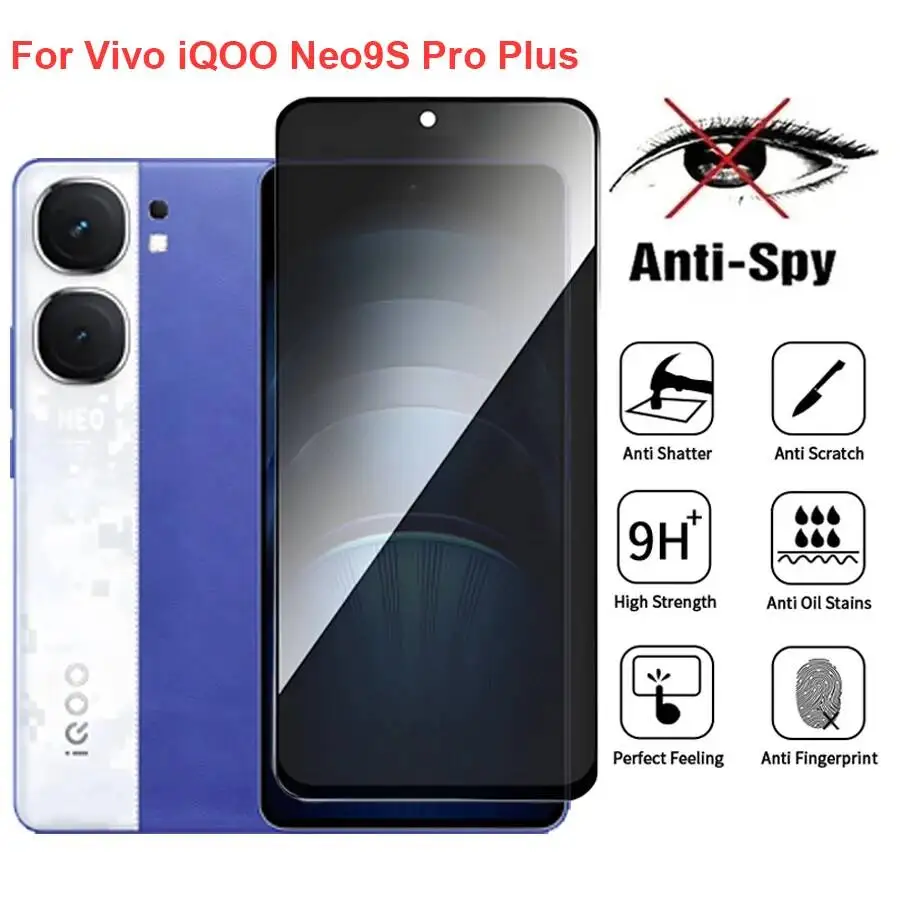 

Vivo Iqoo Neo9s V2403A Anti Spy Privacy Tempered Glass Screen Protector Compatible For Iqooneo9s Pro+ Phone Film
