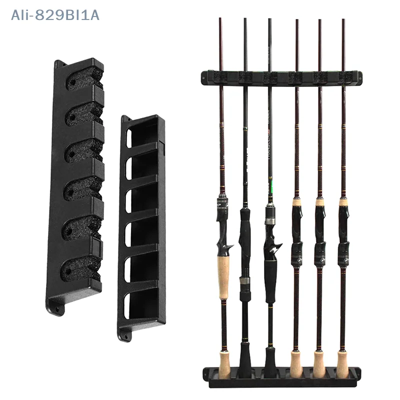 Fishing Rod Rack Fishing Pole Holder Rod Holders Wall Mount for Garage Fishing Rod Storage Rack Bracket Holder