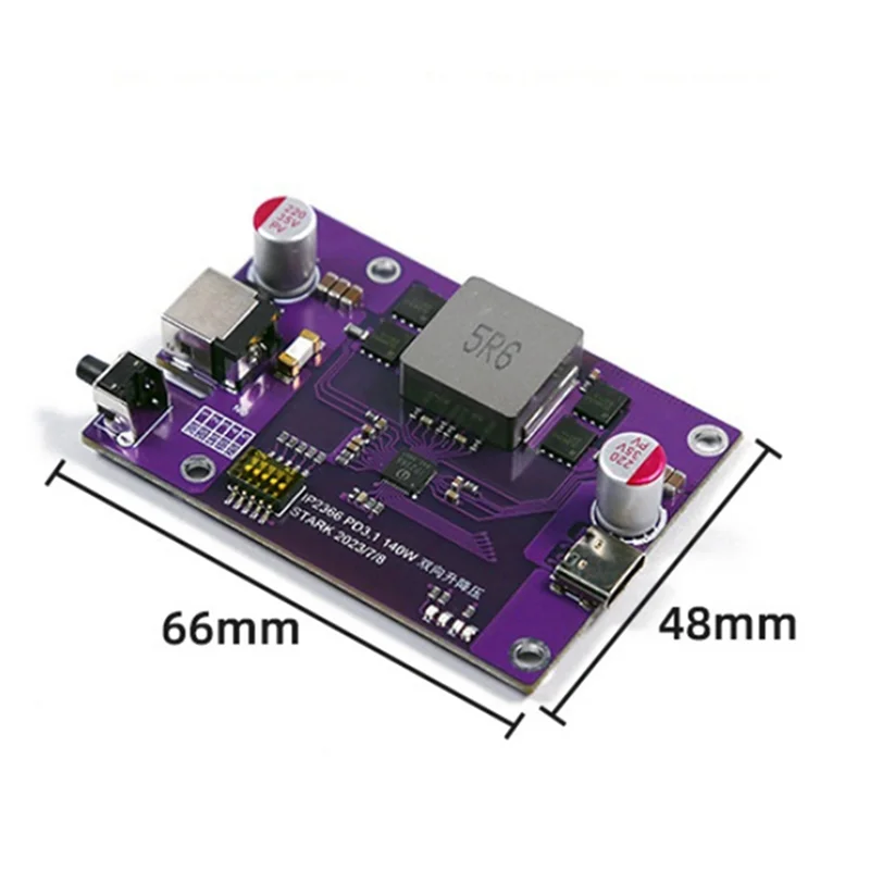 CJSD-2X PD3.1 140W Power Bank DIY โมดูล 2S/3S/4S/5S/6S Switchable IP2366 แบบสองทิศทาง Boost Li-แบตเตอรี่โมดูลชาร์จ,A3