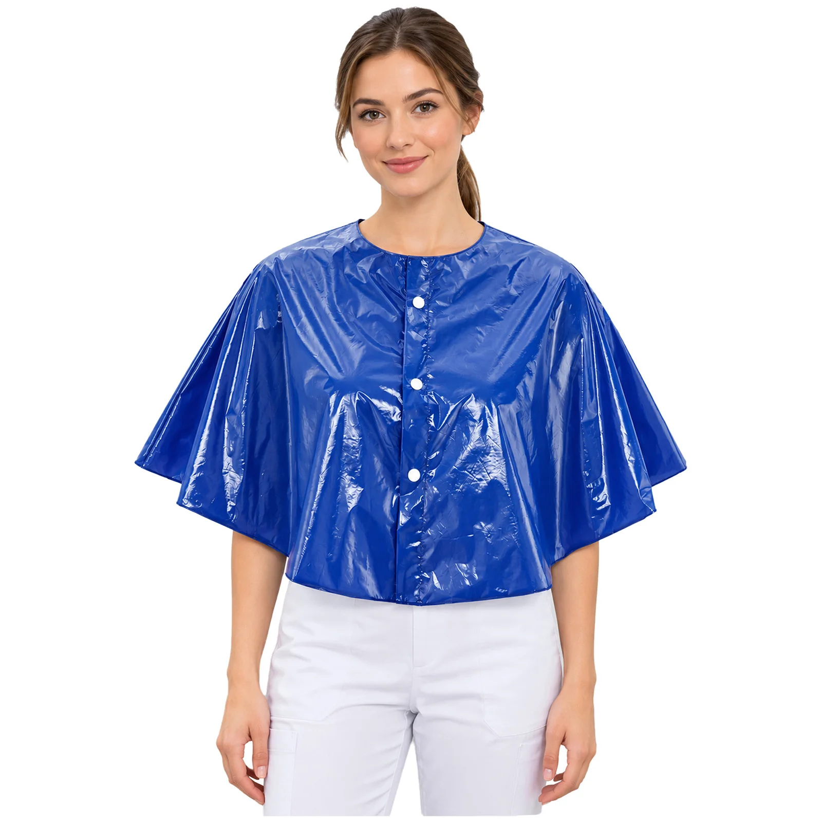 Women Elderly Special Needs Adaptive Clothing Waterproof Protective Shawl for Hospital Mammography Postoperative Examination