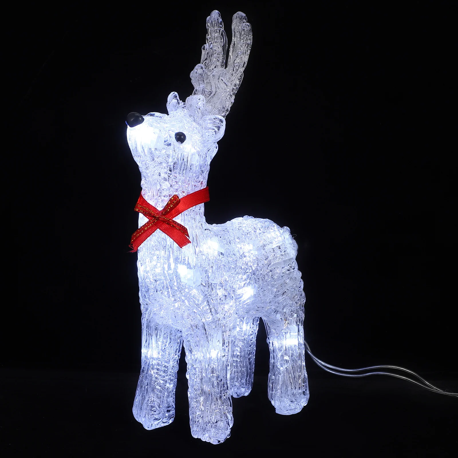 

Light-Up Reindeer Decoration Christmas Reindeer Craft Led Statue For Home Indoor Outdoor Holiday Window Display Decor