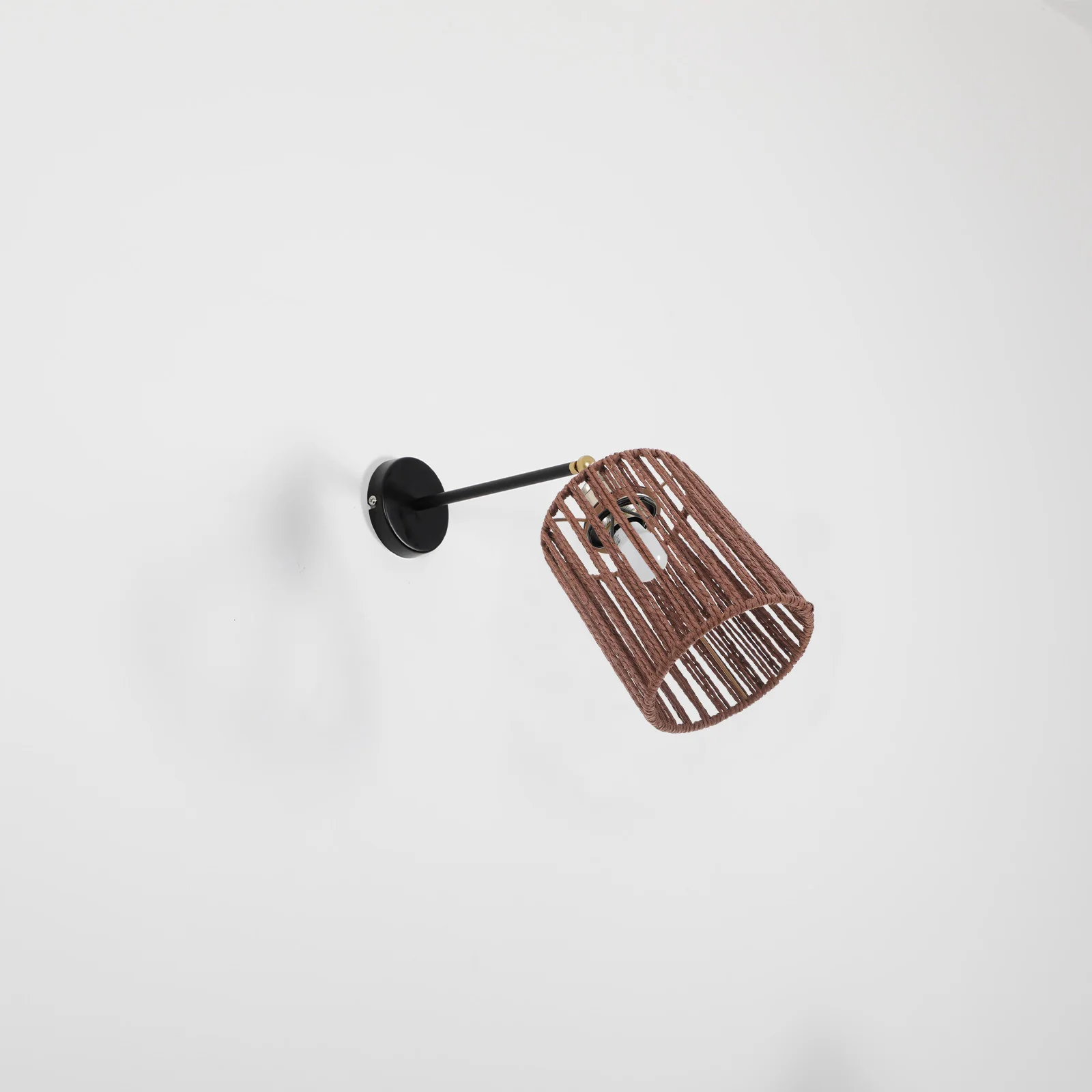 

Chandelier Lamp Shades Woven Paper Rope Light Shell Small Cylinder Boho Style Bedroom Ceiling Light Cover Pendant Replacement