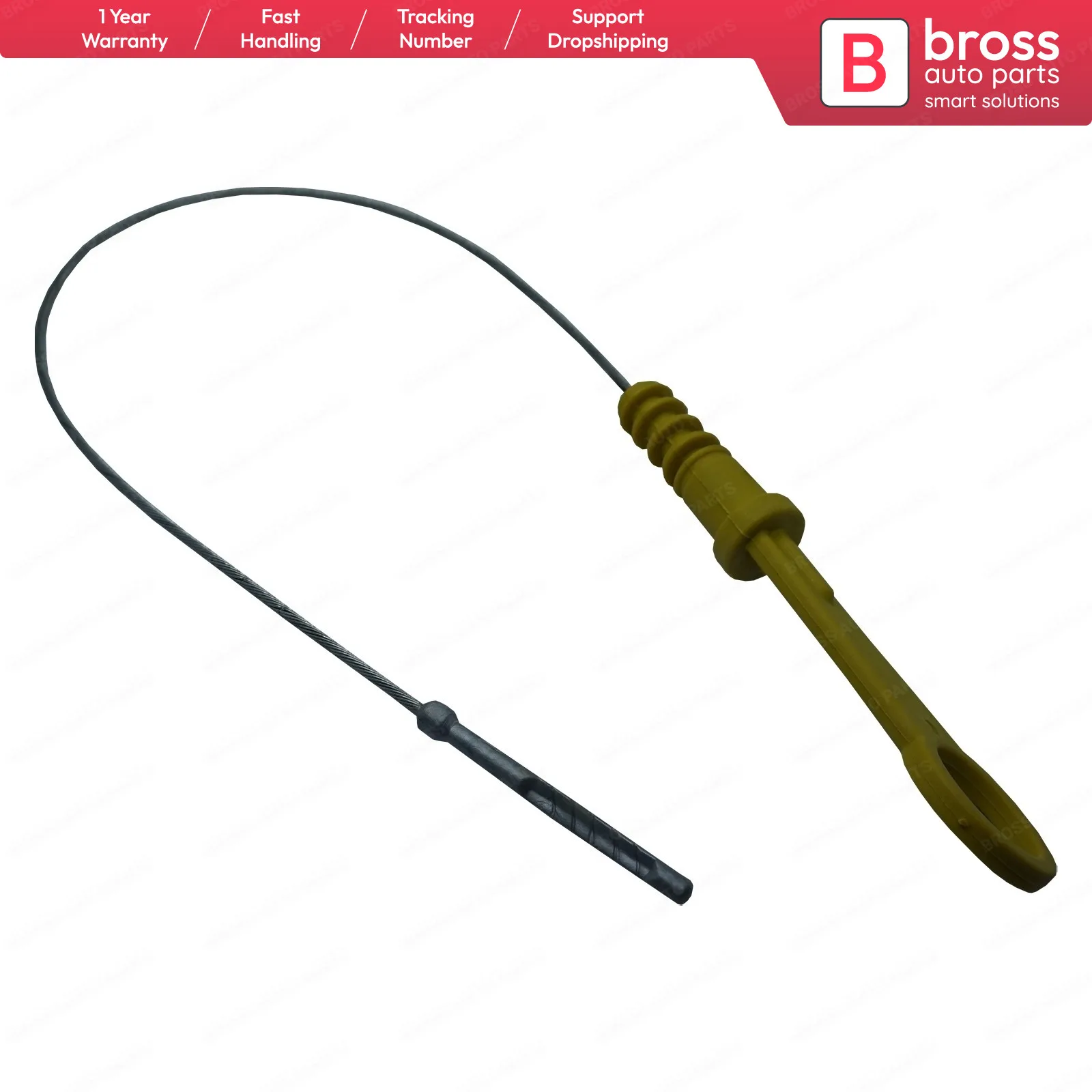 Bross BSP950 Engine Oil Dipstick Measurer Lever YS6Q6750AF for Ford Focus C-Max Connect 1.8 TDCi Total Item Lenght: 590 mm