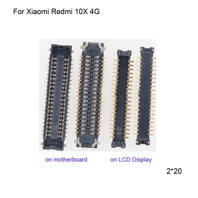 5pcs FPC connector For Xiaomi Redmi 10X 4G LCD display screen on mainboard motherboard For Xiao mi Red mi 10 X 4G